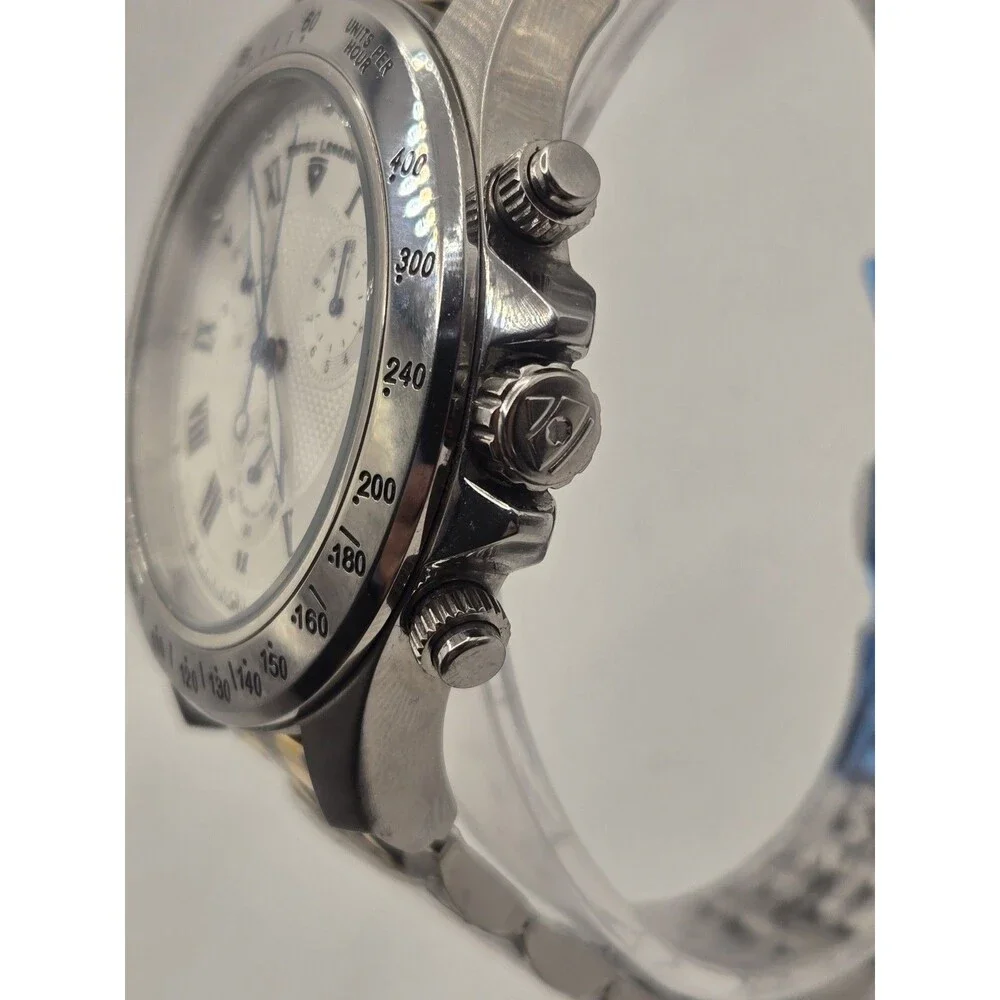 Swiss Legend Chronograph Quartz Men's Watch. New Two Tone Stainless Steel Band.